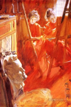 Anders Zorn Painting - Les Demoiselles Schwartz ante todo Suecia Anders Zorn